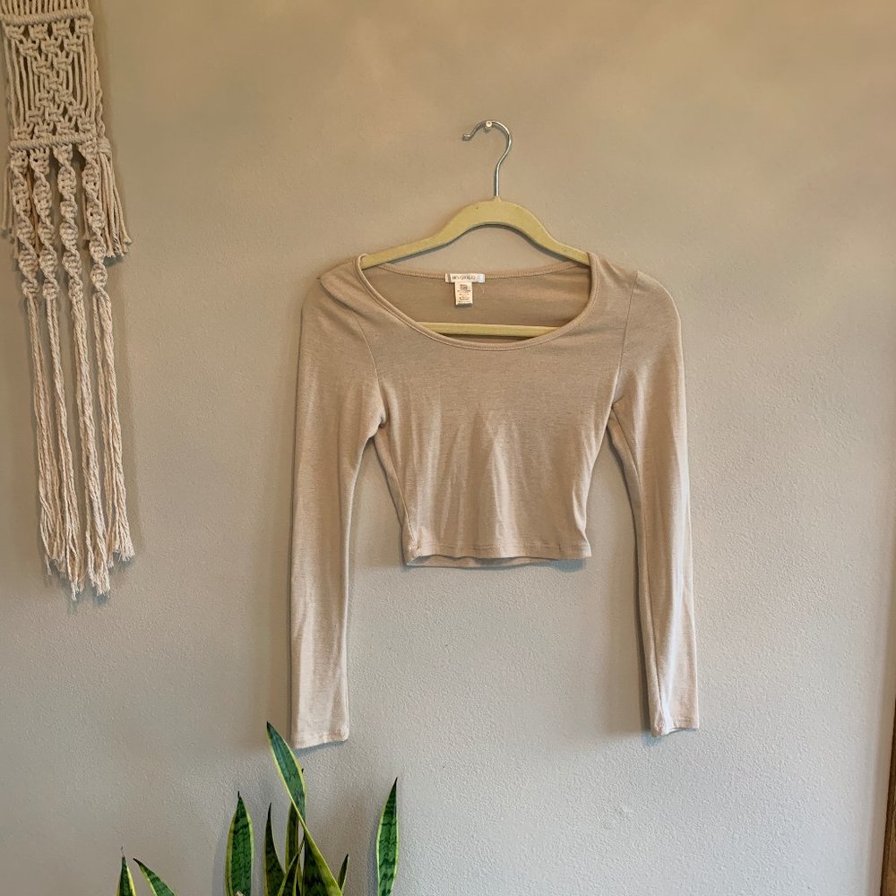 Tan Crop Top